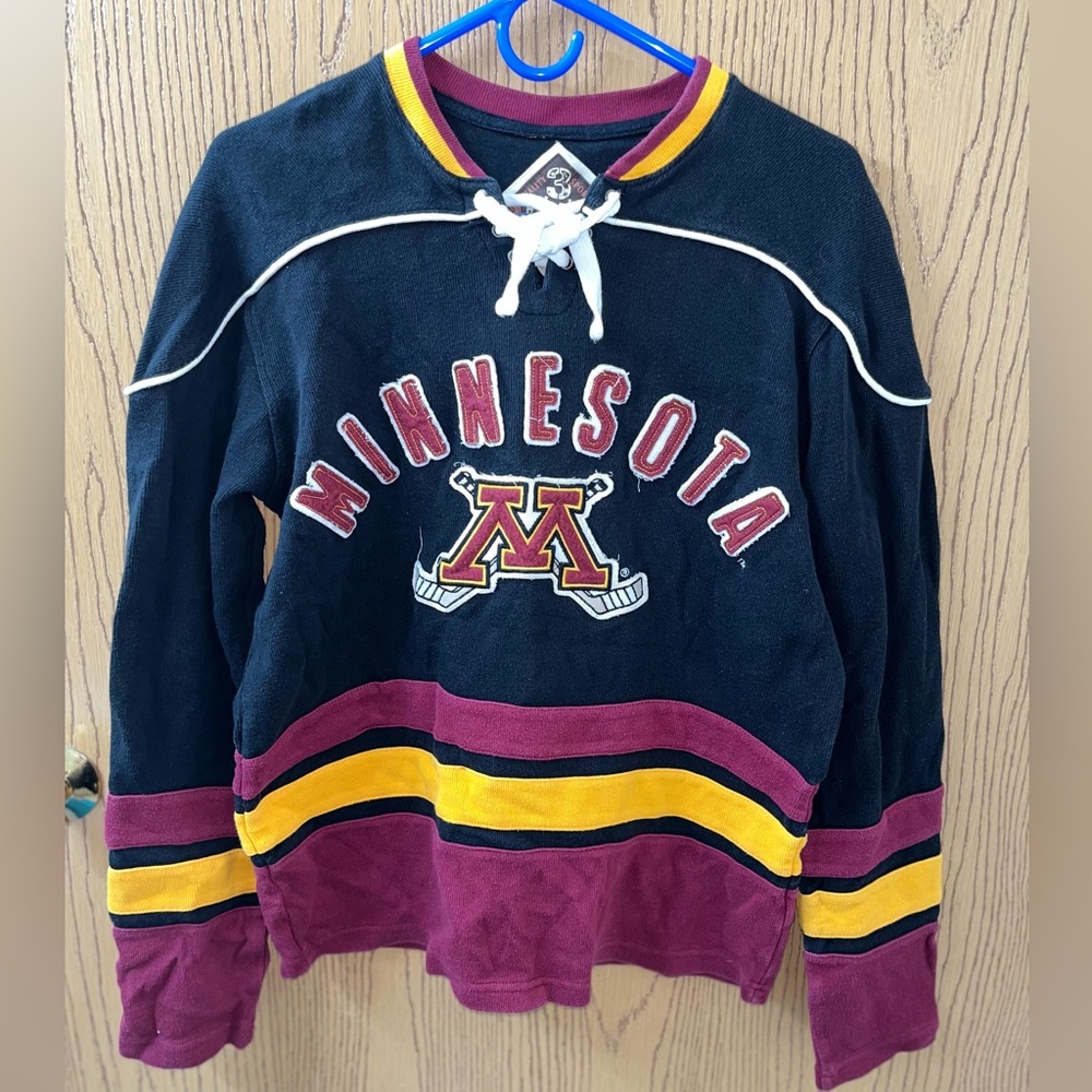 Minnesota Gophers Vintage Pullover Black, Gold, Burgundy Men’s Small